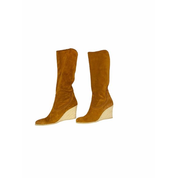 Donald J. Pliner Quinn Women’s Suede Leather Espadrille High Boots 7.5M - Picture 3 of 10